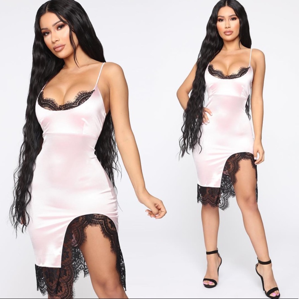 NWT Taking It Slow Satin Midi Dress
